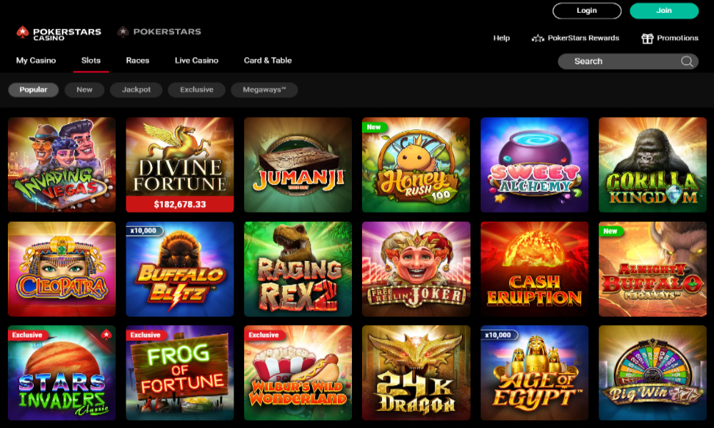 Home PokerStars Casino Slots